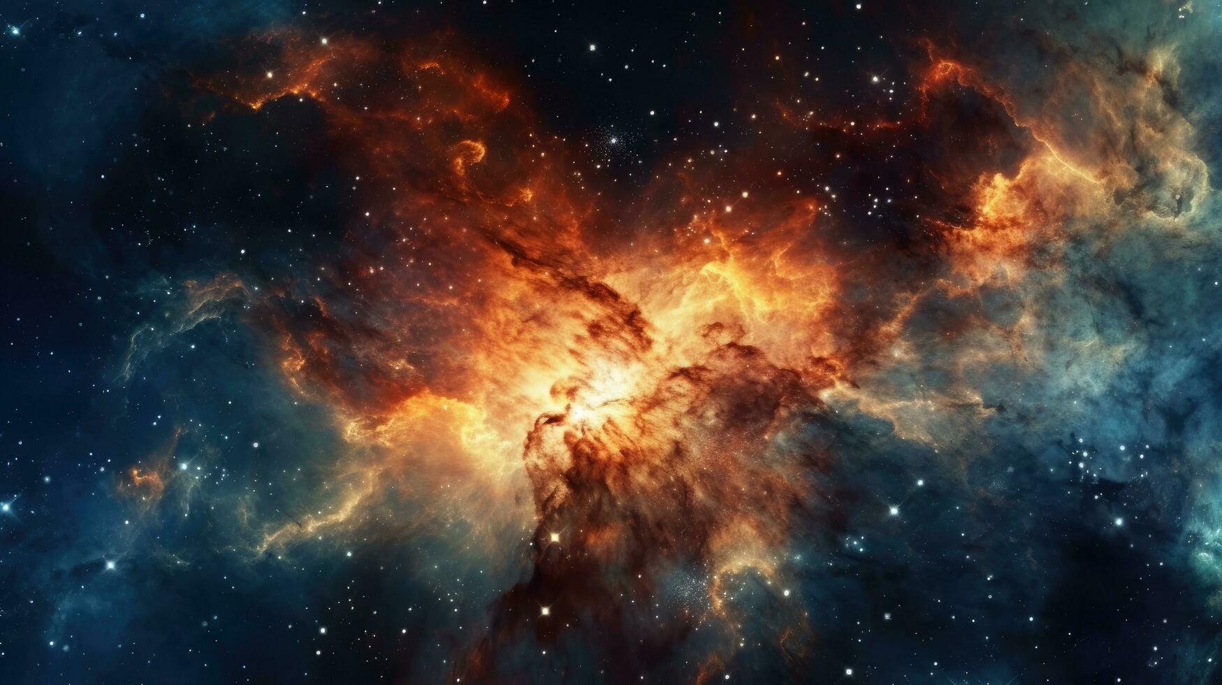 deep space. Generative AI photo