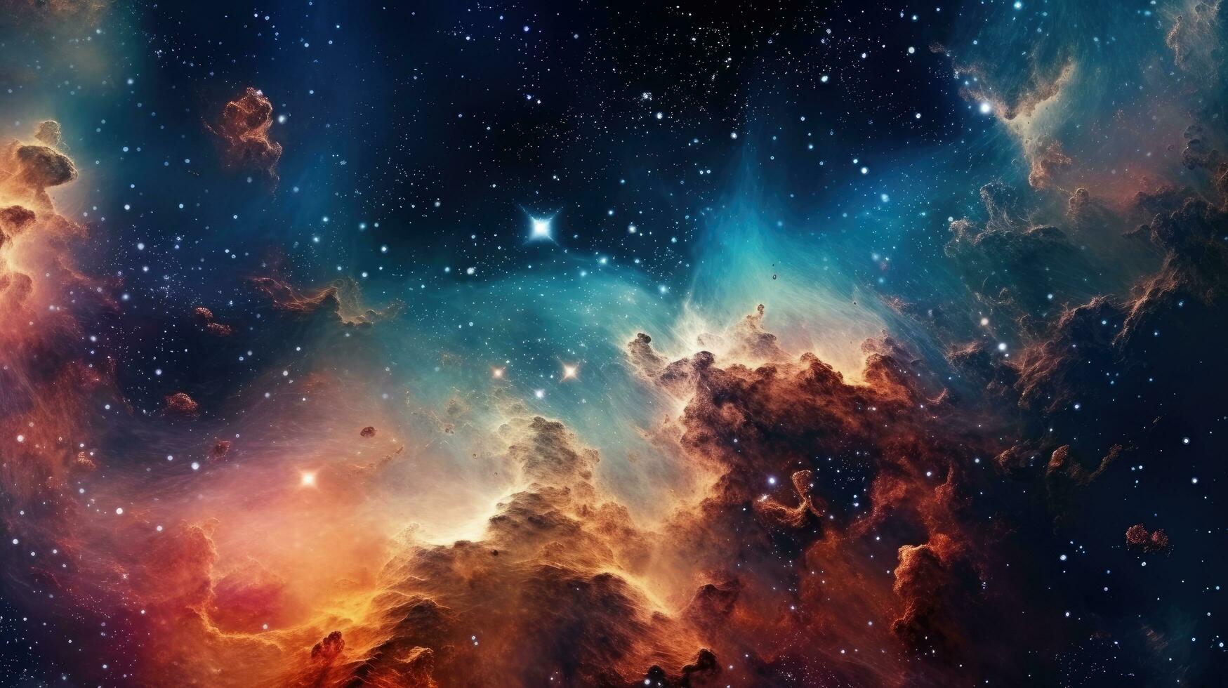 deep space. Generative AI photo