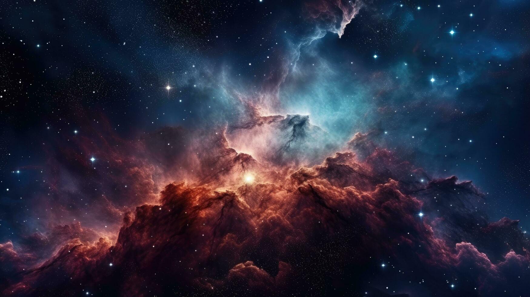 deep space. Generative AI photo