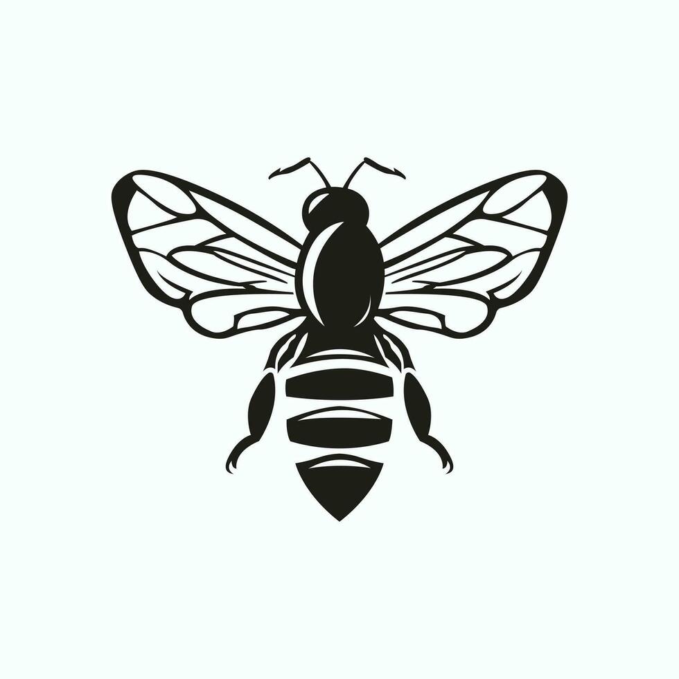 Creative Bee Lines Logo. Bumblebee, Honey making concept. Vector