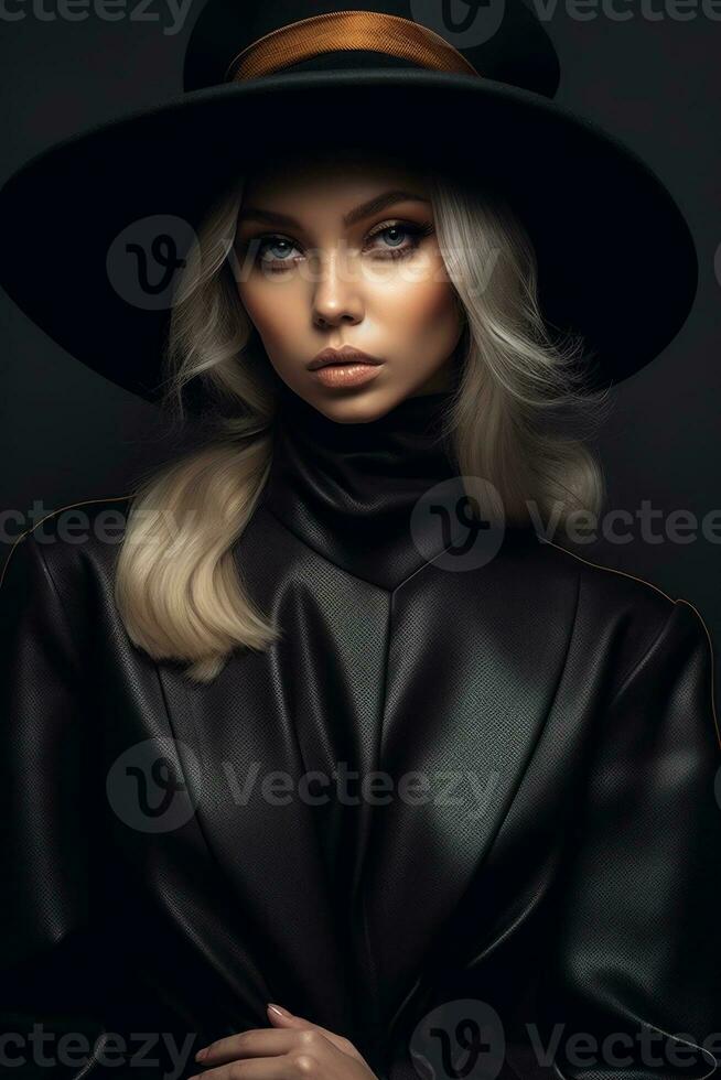 Ai Generative Photo portrait of a fashion women