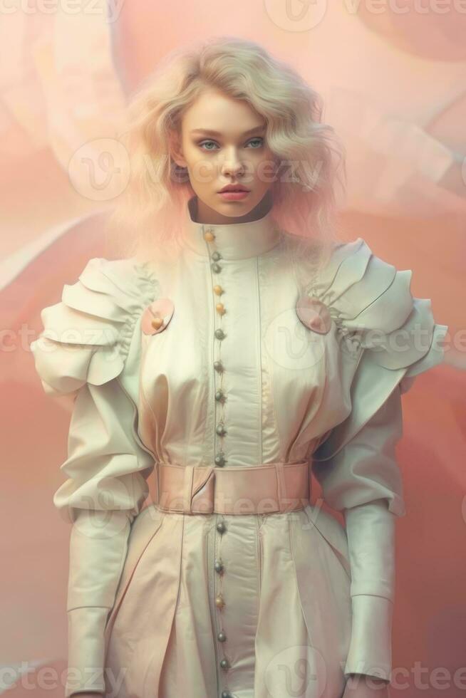 Ai Generative Photo portrait of a fashion women