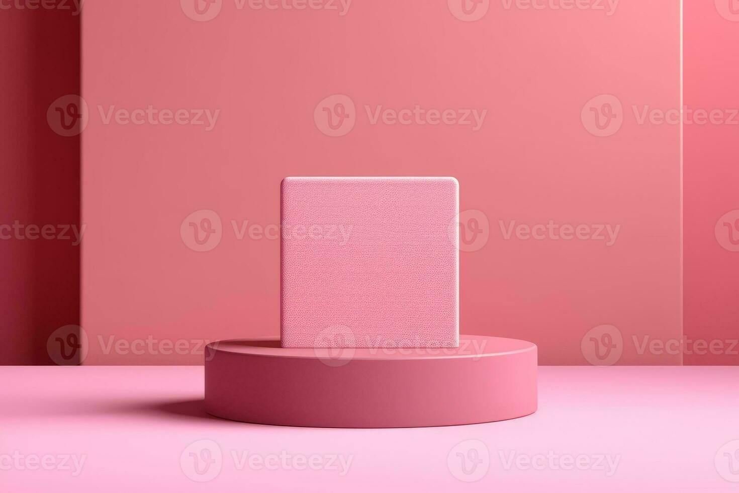 Ai Generative Photo of a podium on the beach for product presentation