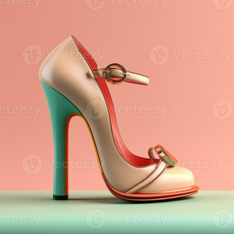 Ai Generative Photo of a woman shoes