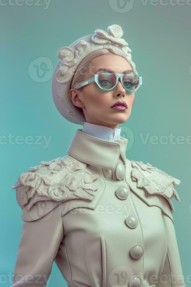 Ai Generative Photo portrait of a fashion women