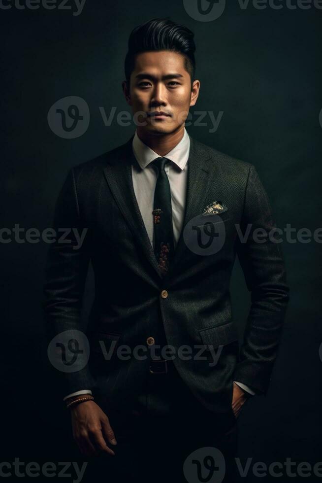 Ai Generative Photo portrait of a man in a suit