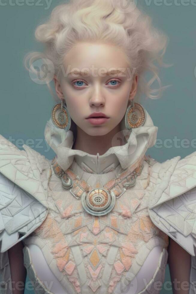 Ai Generative Photo portrait of a fashion women