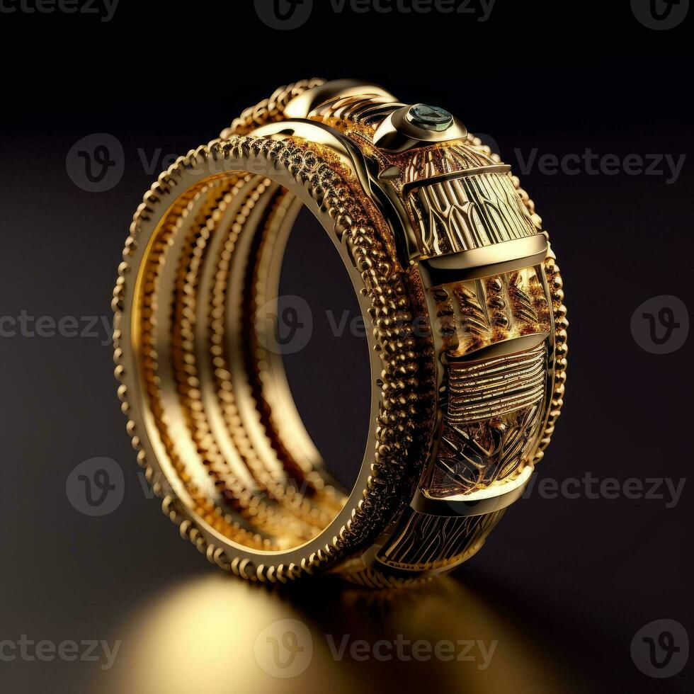 Ai Generative Photo of a golden ring