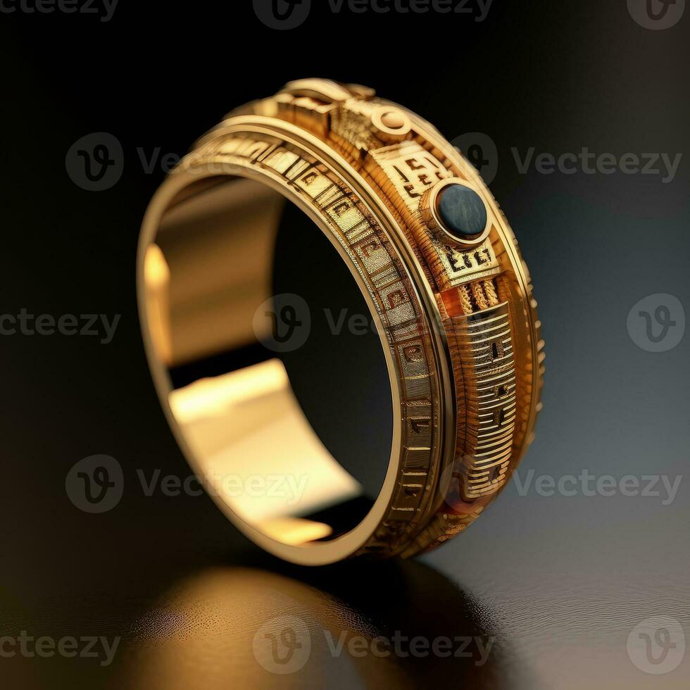 Ai Generative Photo of a golden ring