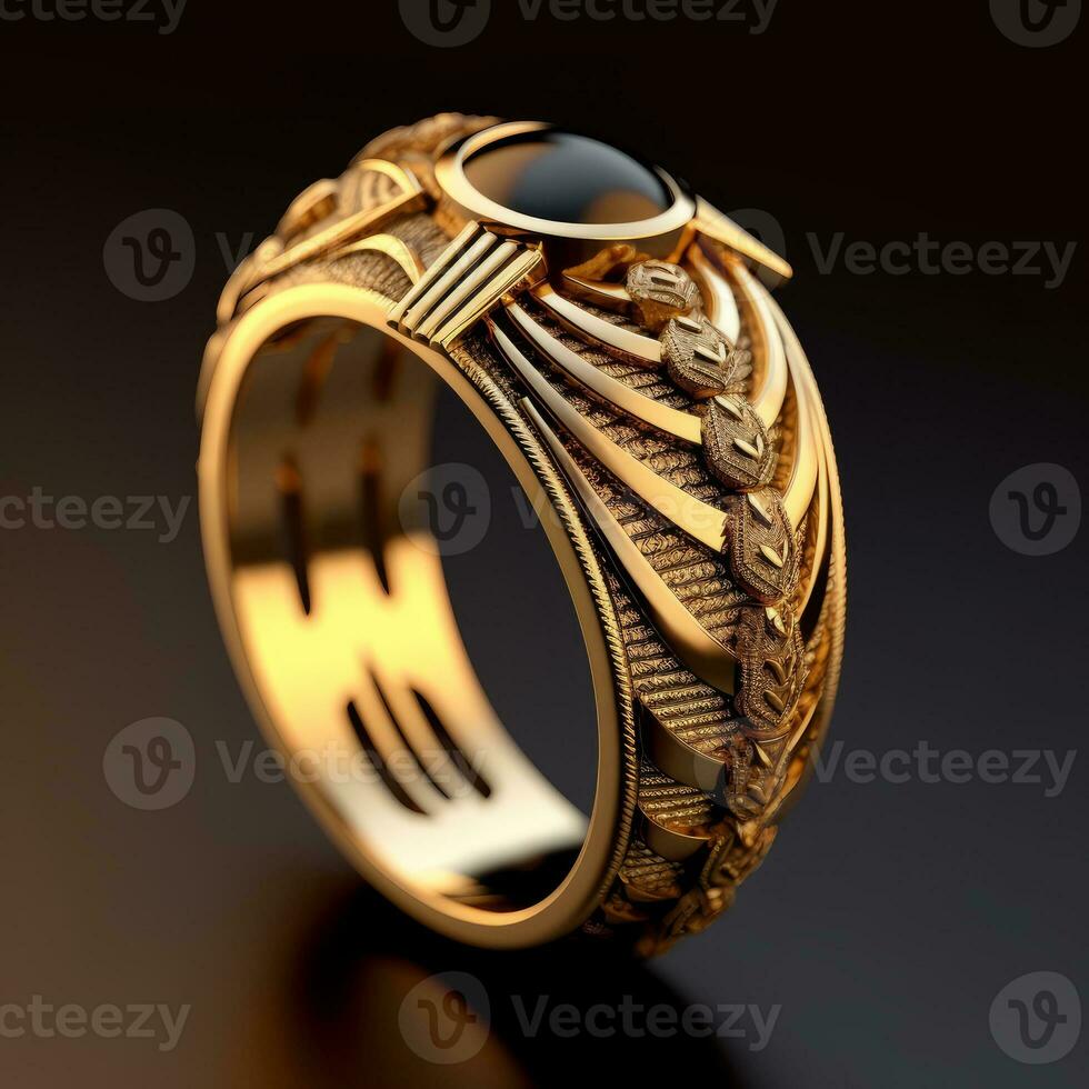 Ai Generative Photo of a golden ring