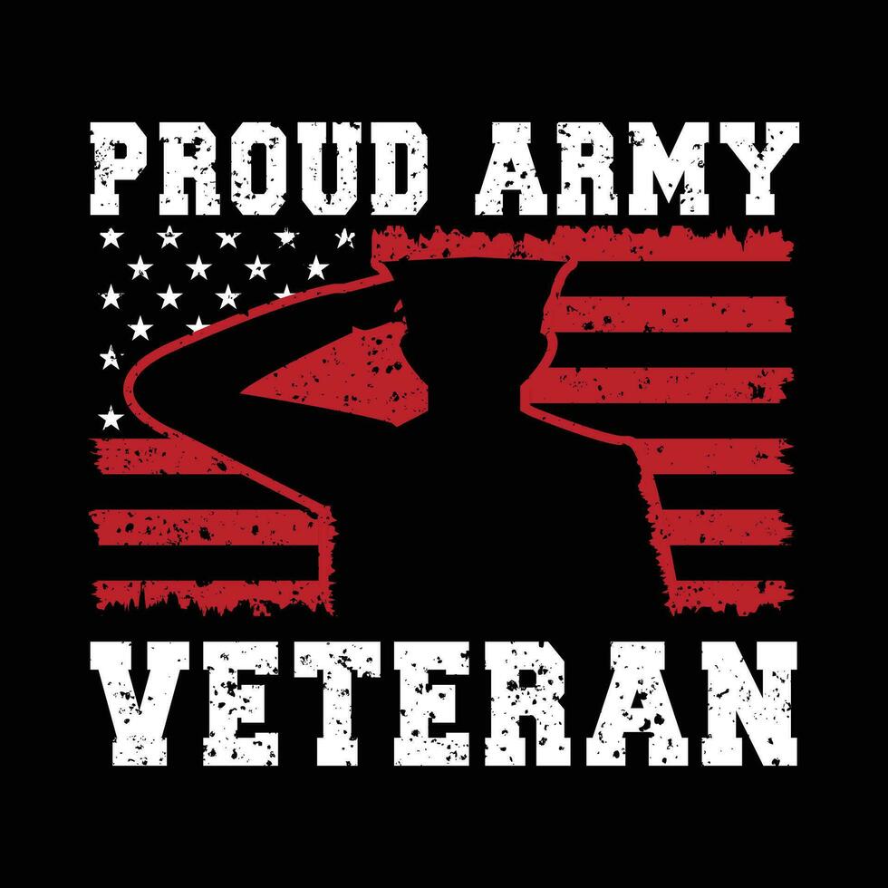 Proud army veteran design, veteran army american t shirt design usa vector