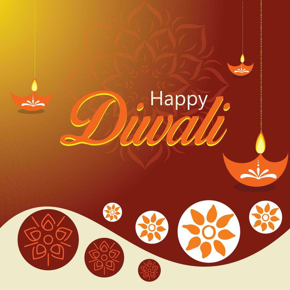 gratis vector degradado antecedentes para diwali celebracion