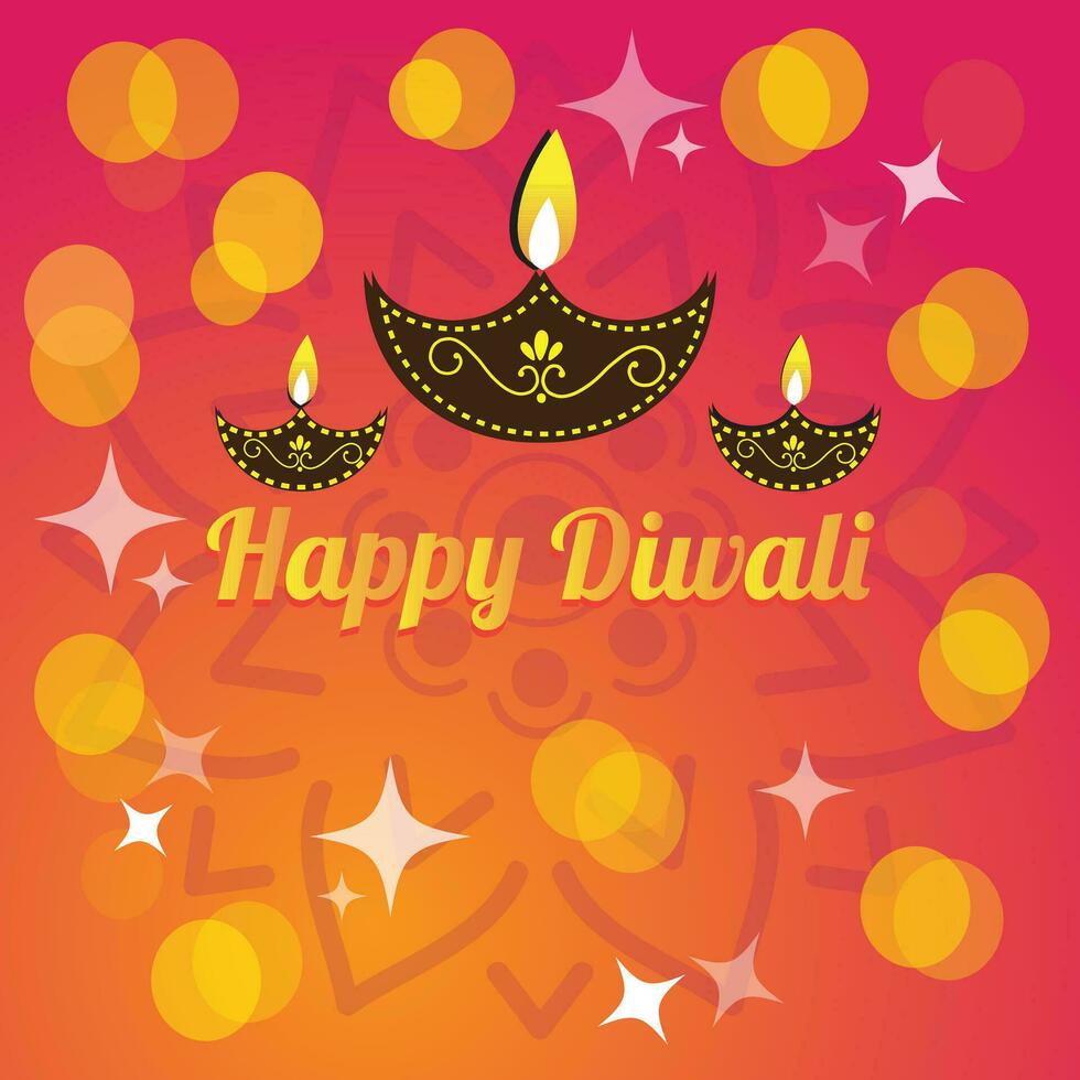 Free vector gradient background for diwali celebration