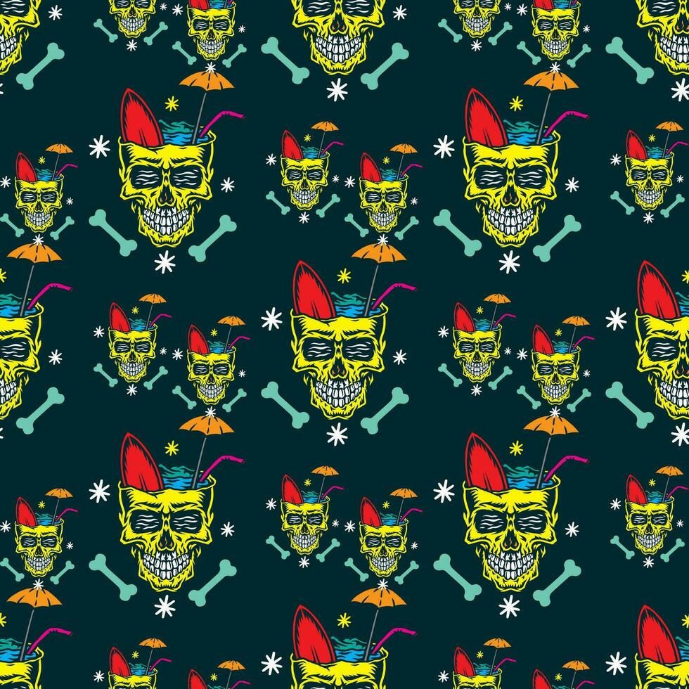 Free vector flat design of dia de muertos pattern