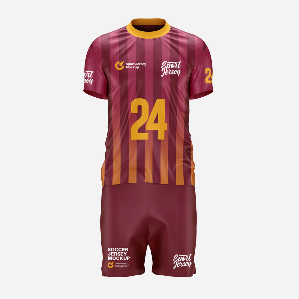 maquete de camisa de futebol psd