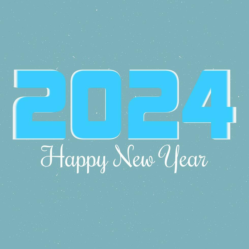 Happy new year 2024 design vector