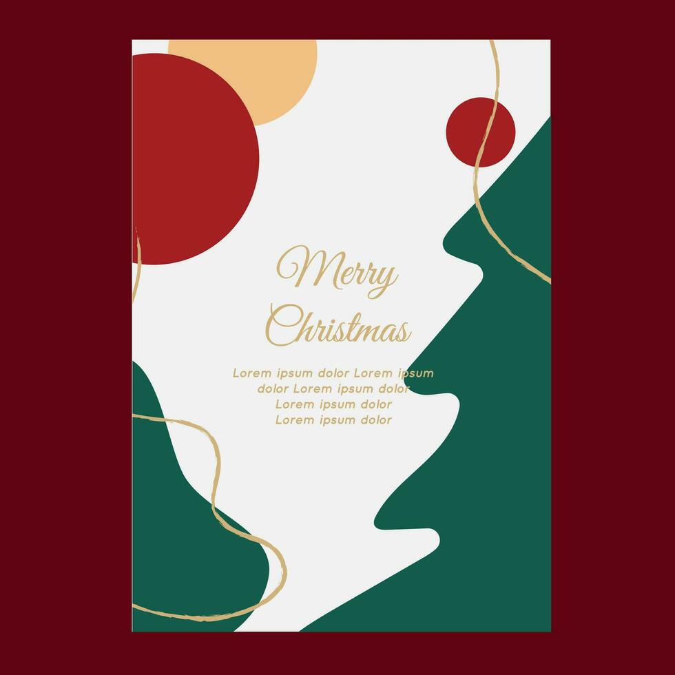 Christmas Card Abstract Background vector