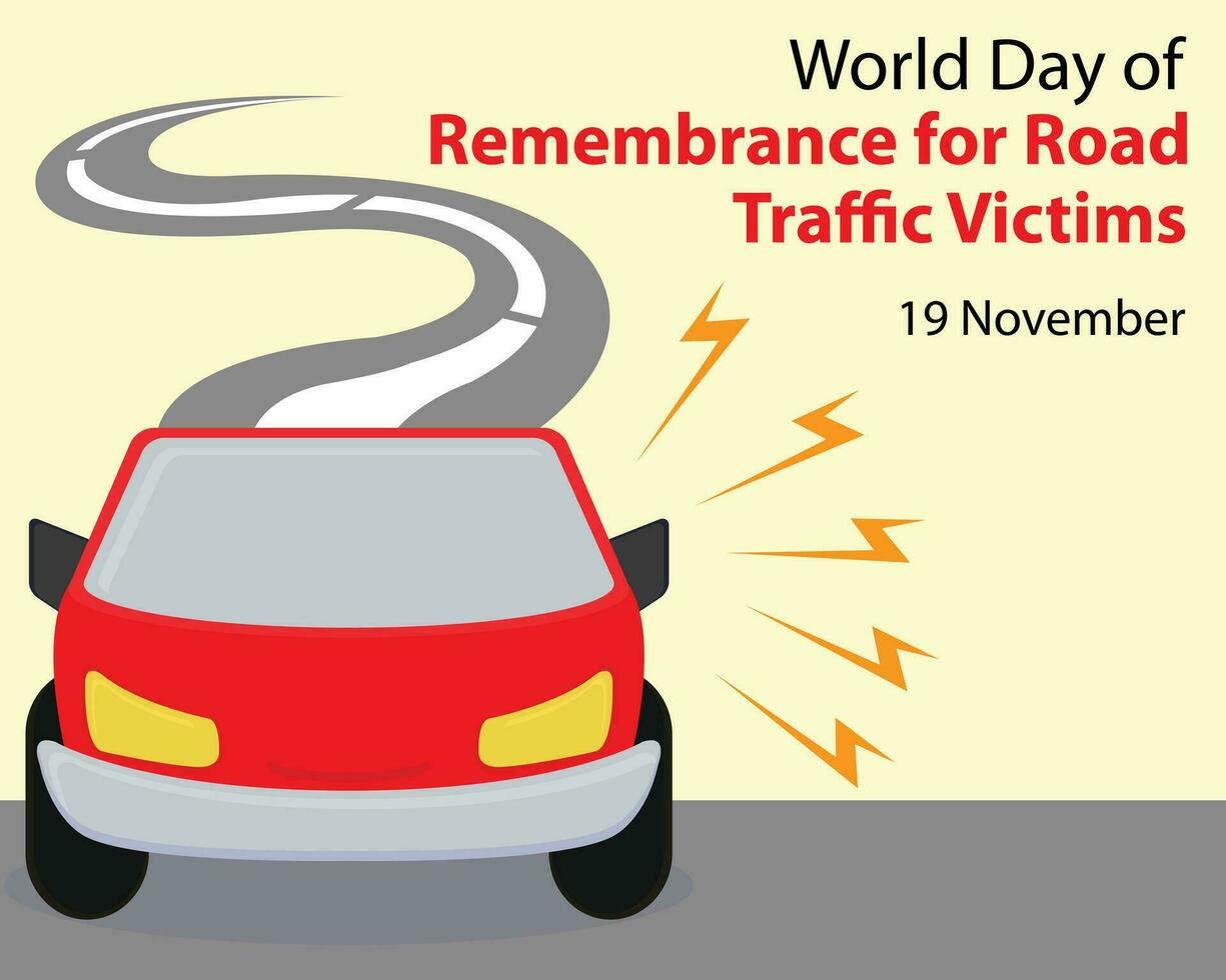 illustration vector graphic of cars passing at high speed on winding roads, perfect for international day, remembrance for road, traffic victims, celebrate, greeting card, etc.