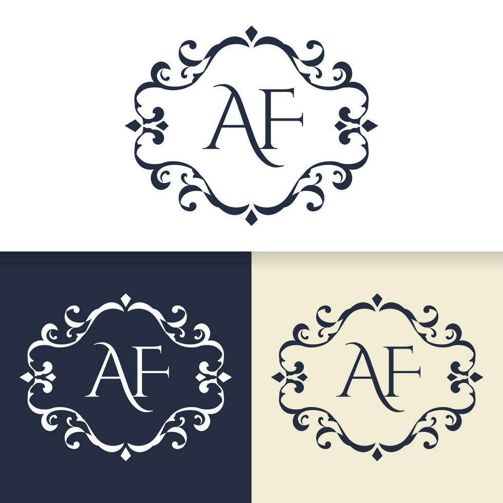 Elegant wedding logo design. - Vector. vector