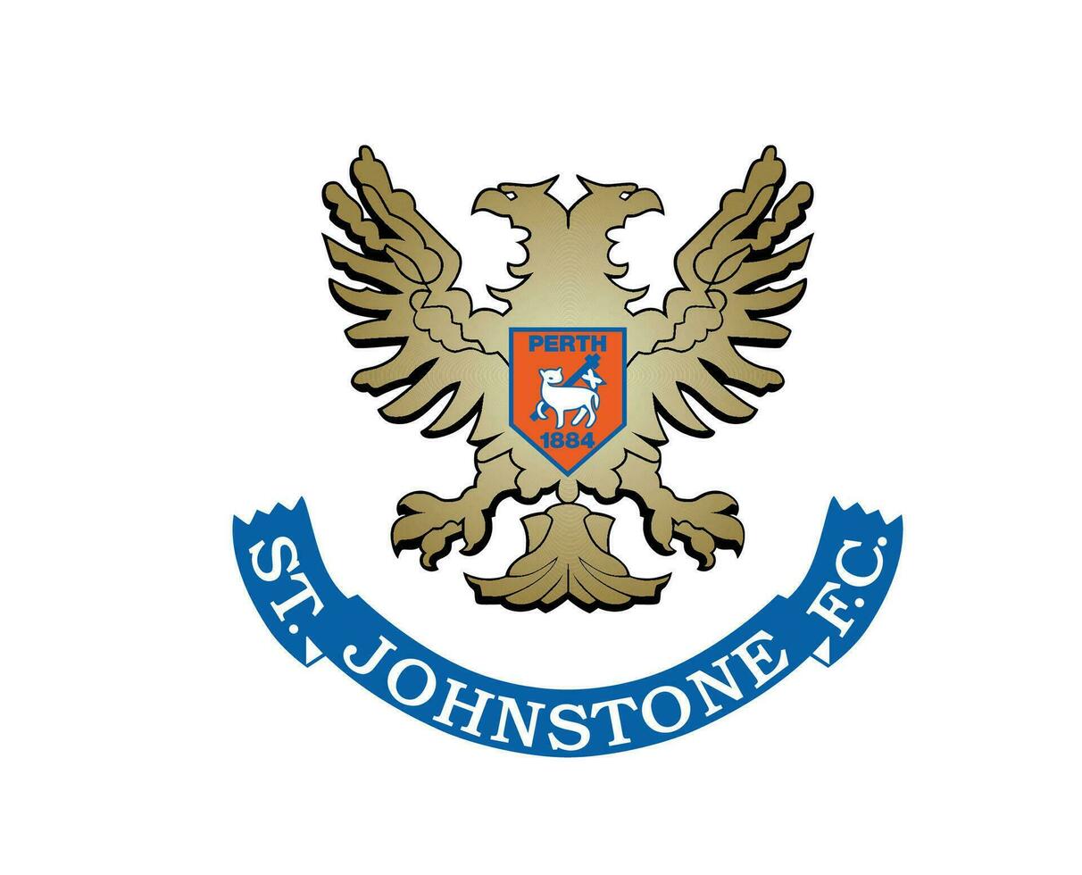 St Johnstone FC Club Symbol Logo Scotland League Football Abstract Design Vector Illustration