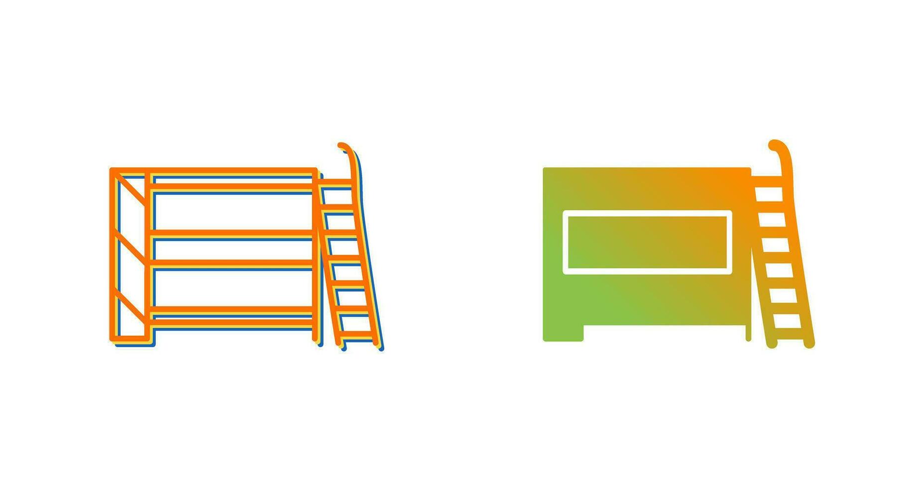 Bunk bed Vector Icon