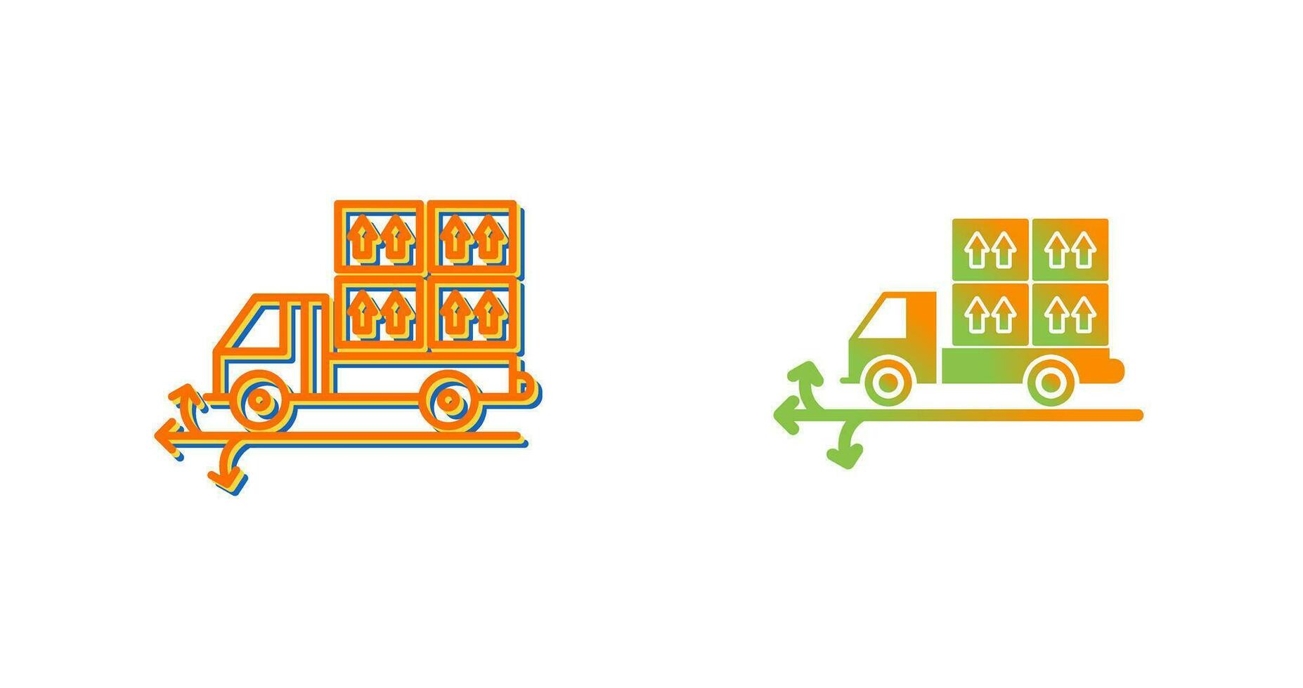 Multiple Delivery Points Vector Icon