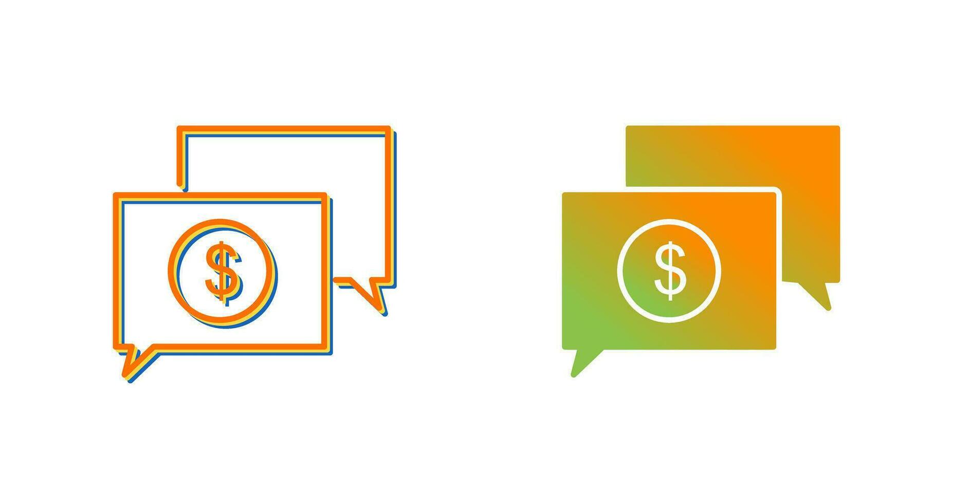 Money Talk Vector Icon