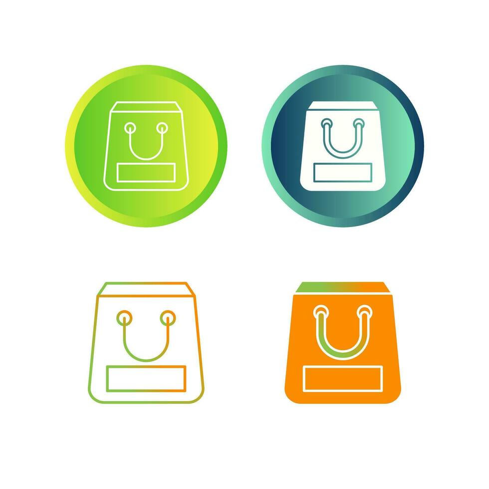 icono de vector de bolsa de compras