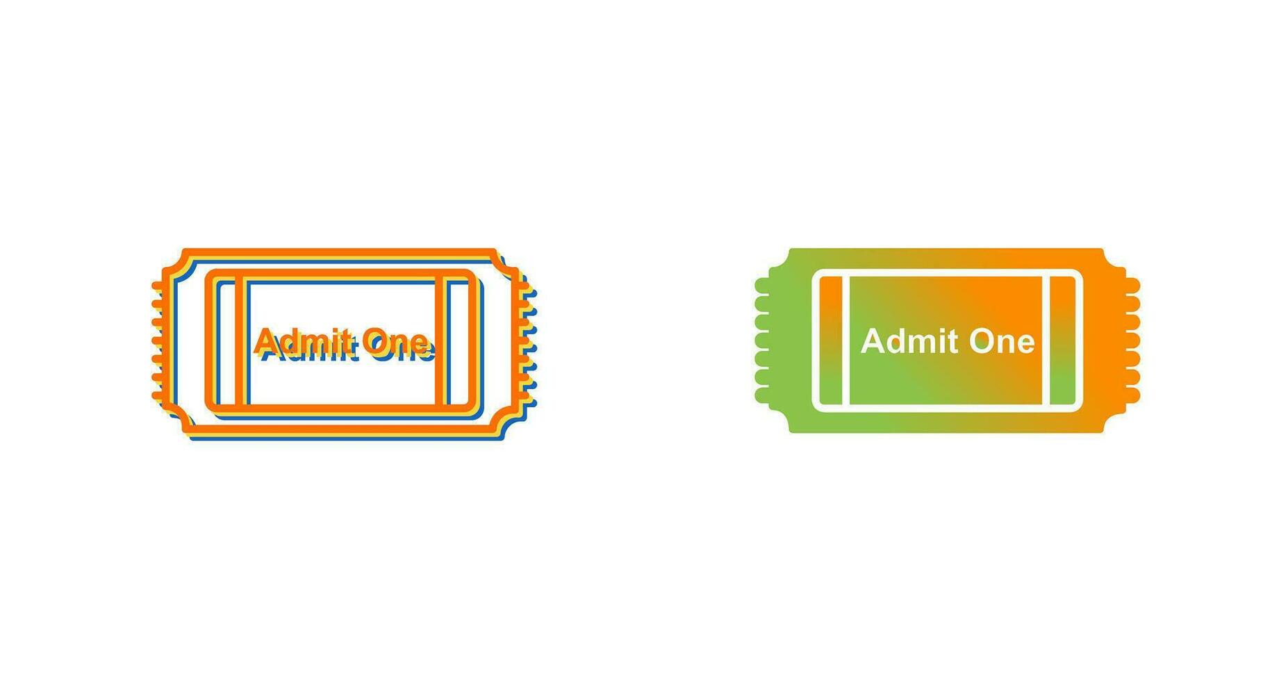 Movie Ticket Vector Icon