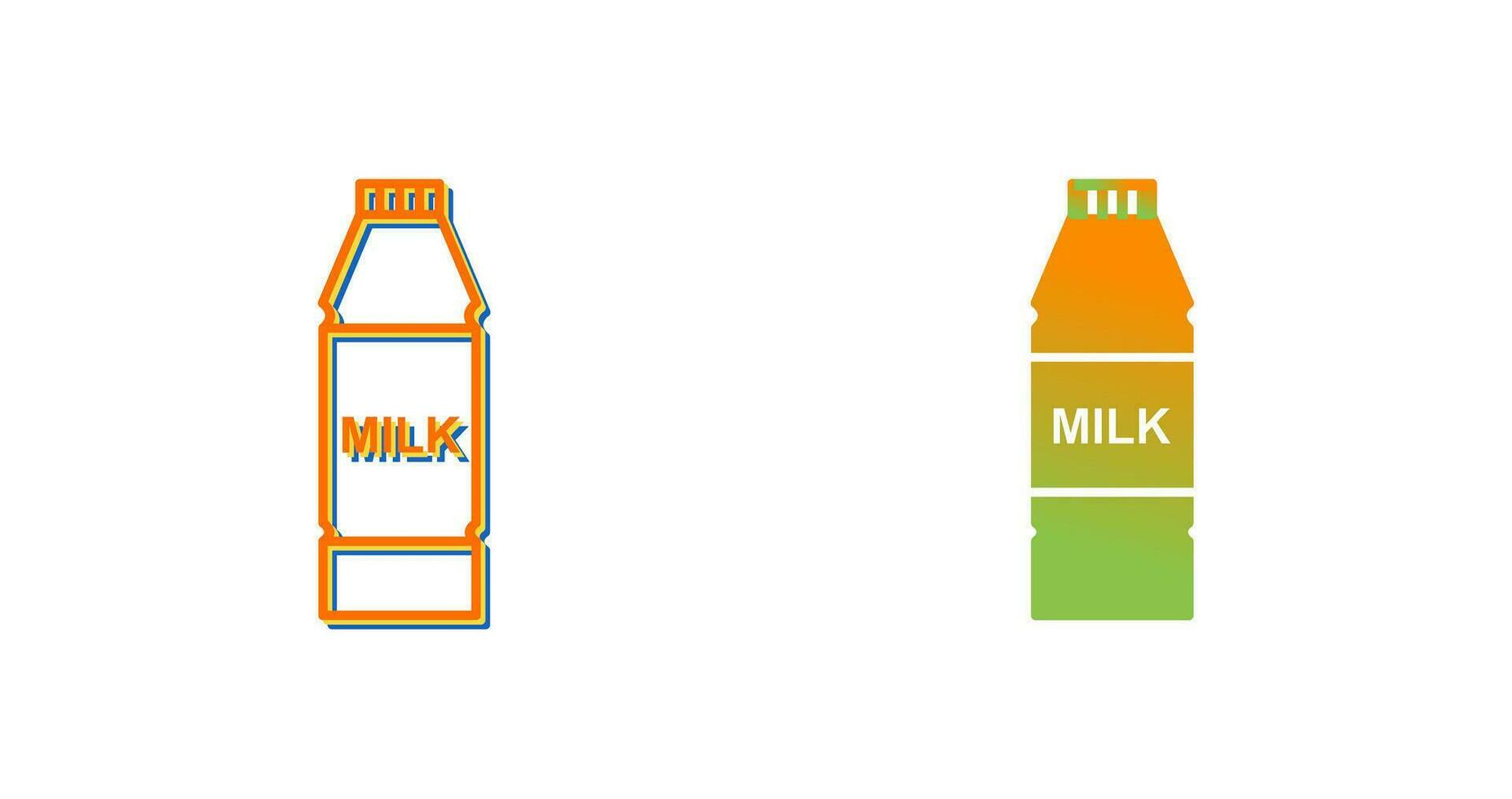 Milk Bottle Vector Icon