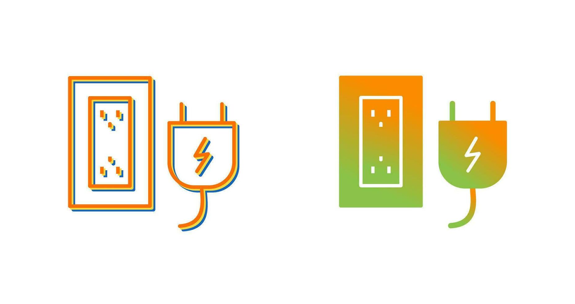 Plug and Socket Vector Icon