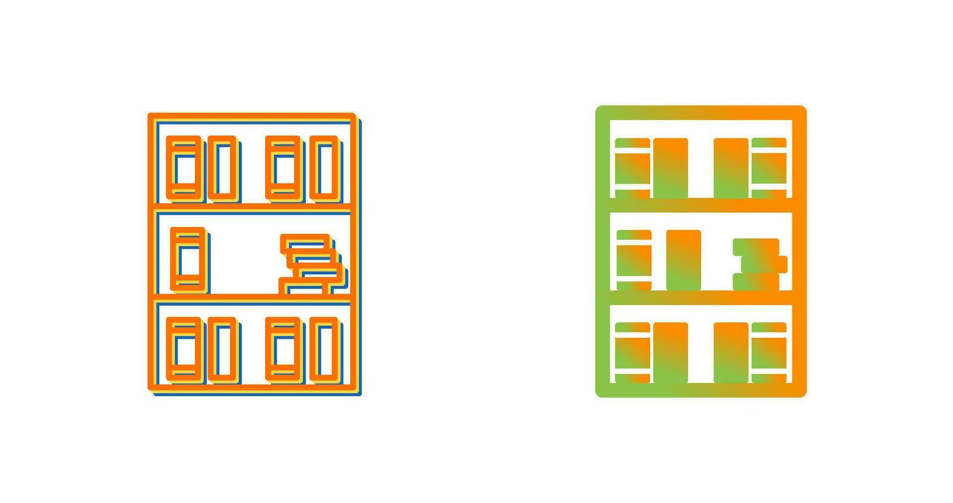 Book Shelf Vector Icon