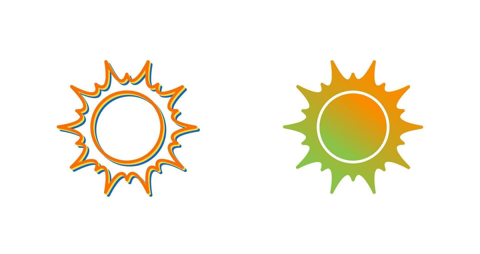 icono de vector de sol