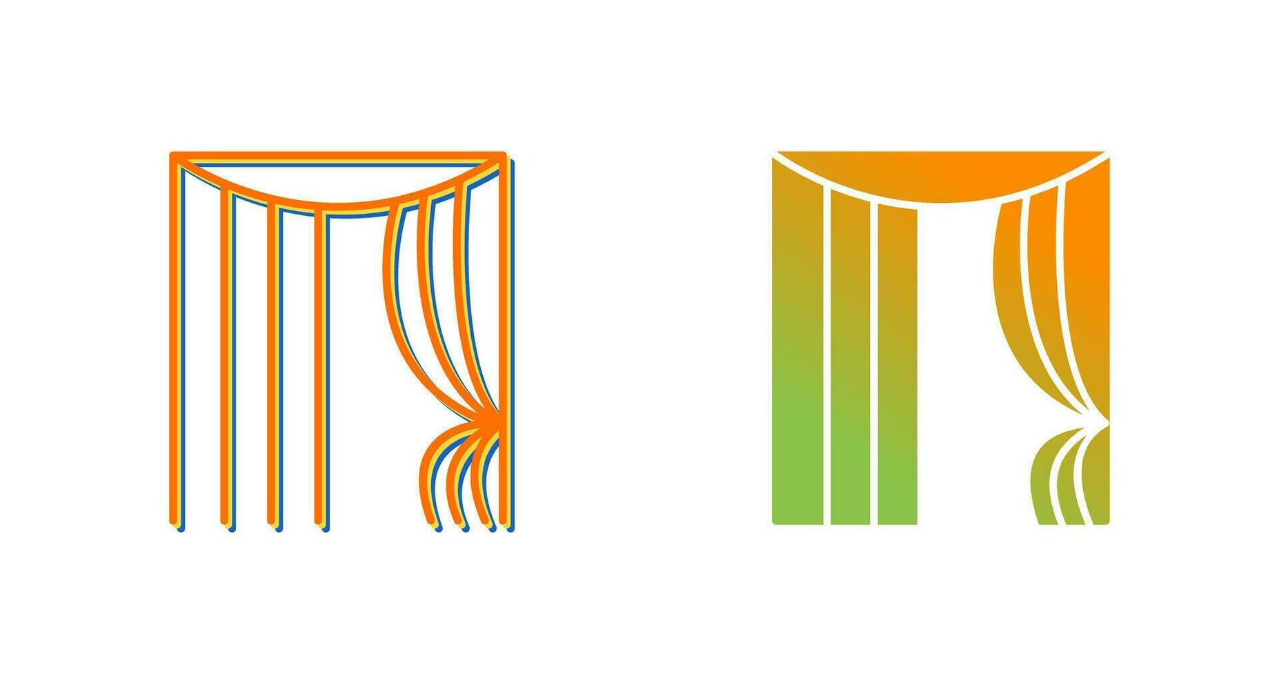 Curtains Vector Icon