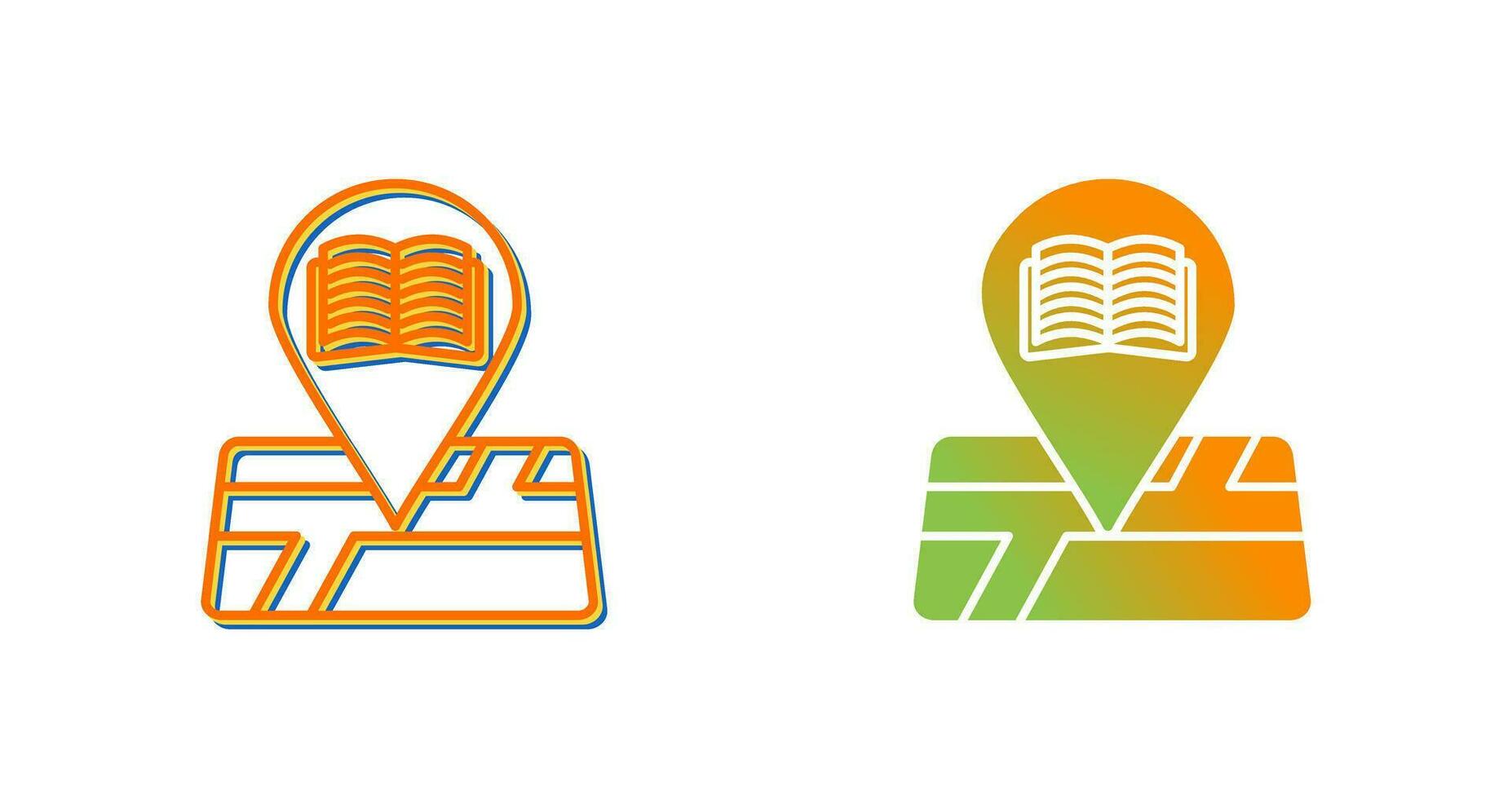 Library Location Vector Icon