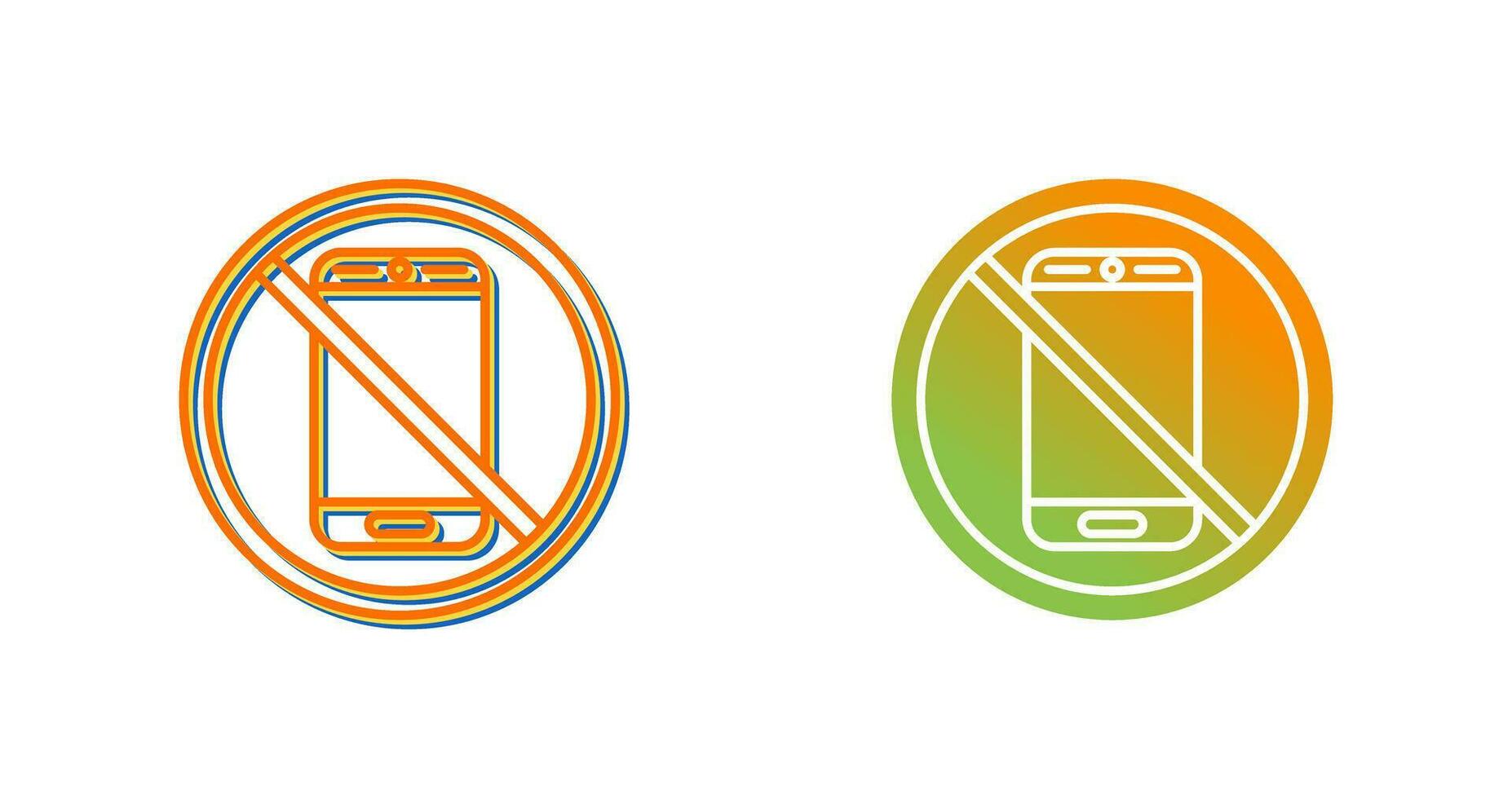 No Phone Vector Icon