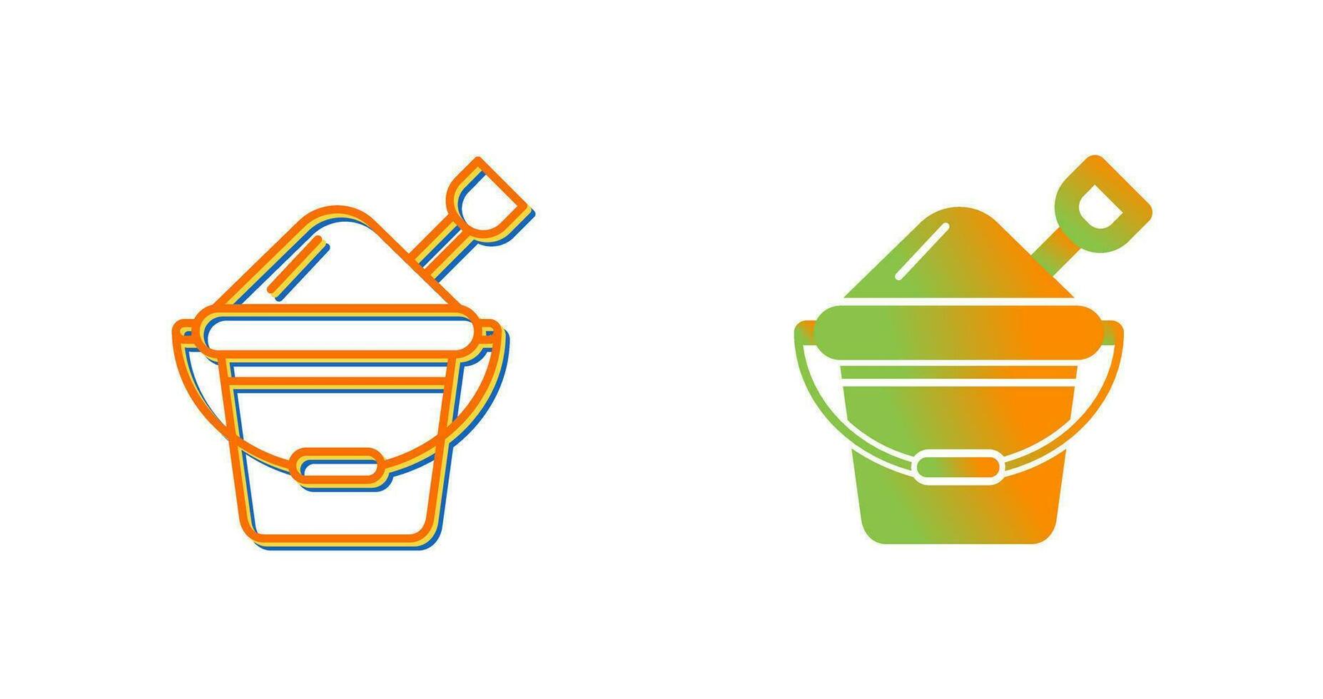 Sand Bucket Vector Icon