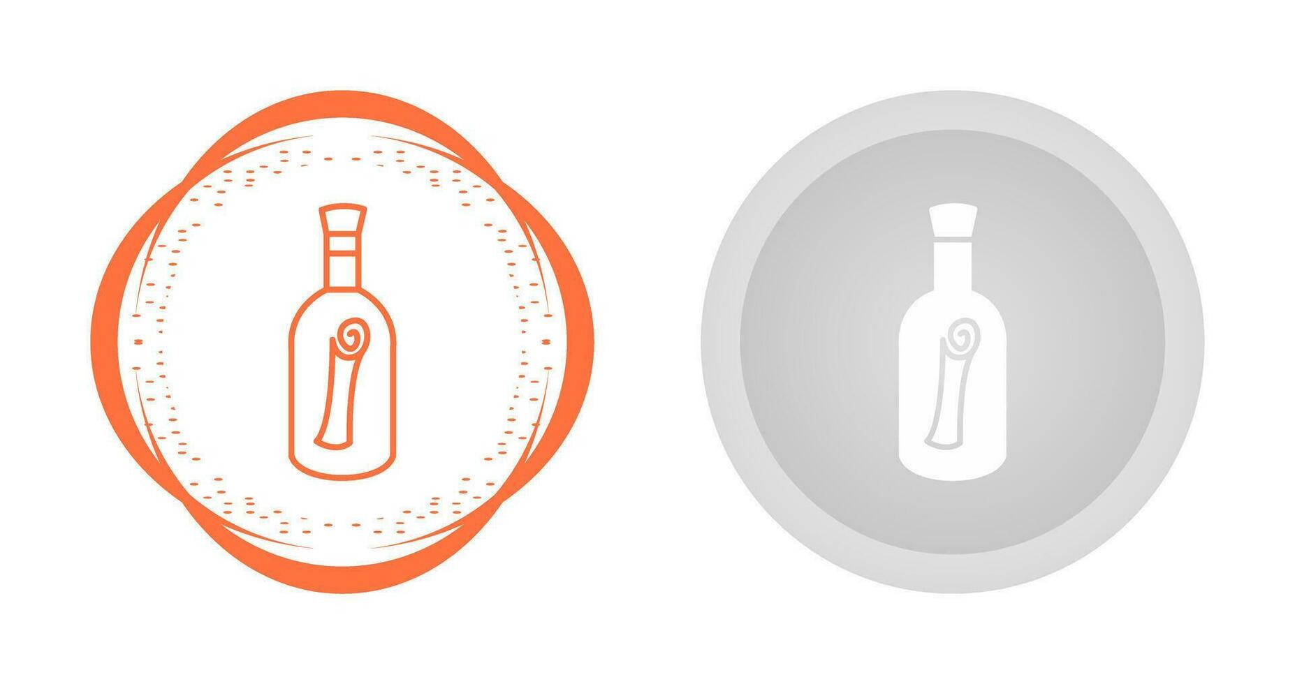 Scroll in Bottle Vector Icon