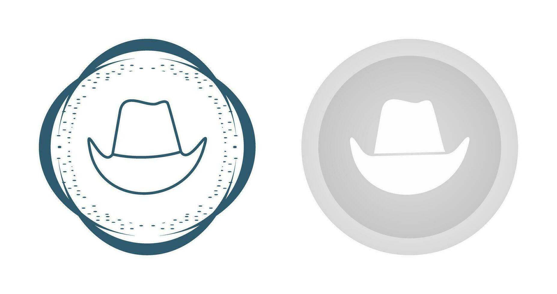 icono de vector de sombrero de vaquero