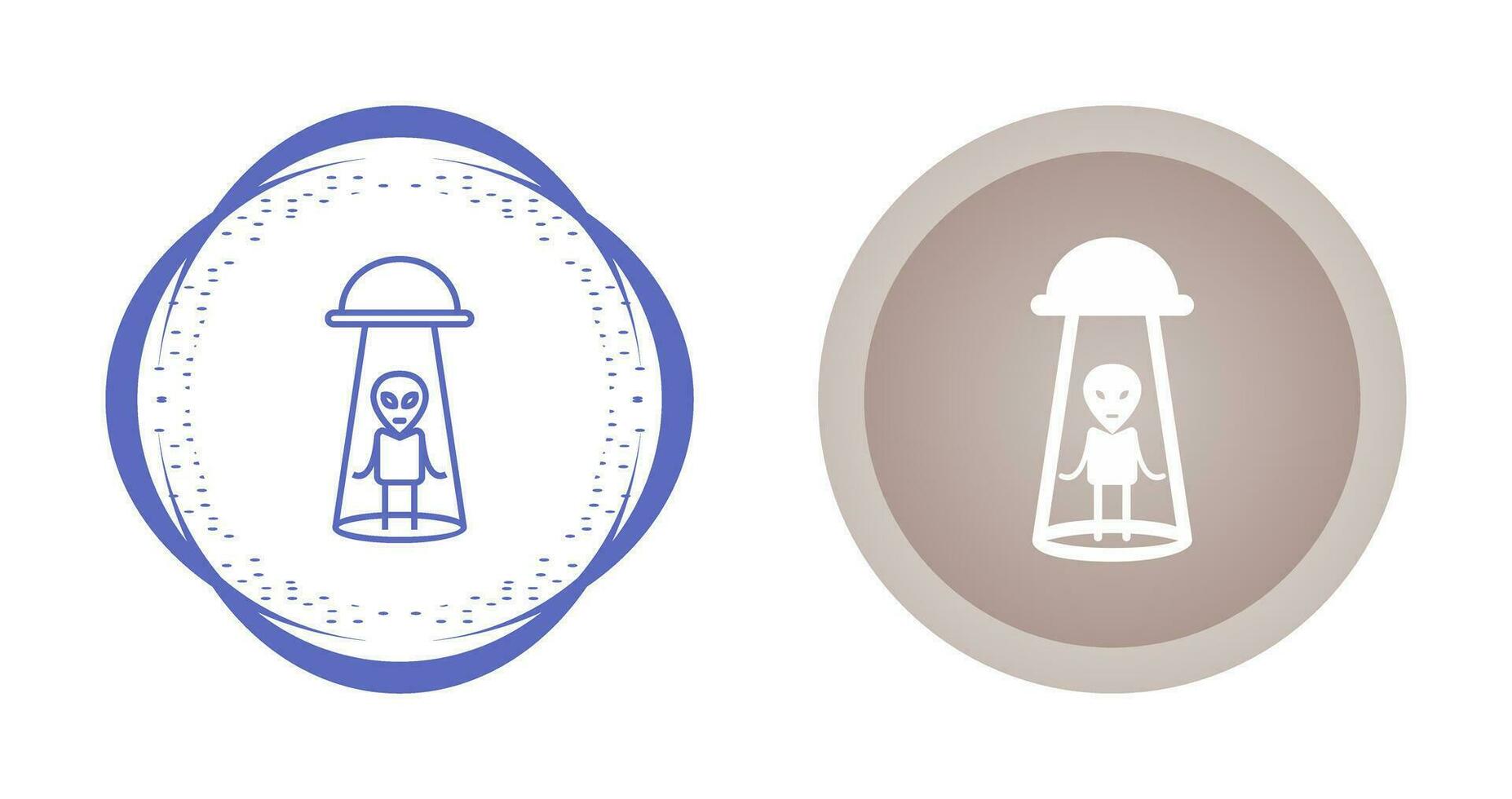 Alien Abduction Vector Icon