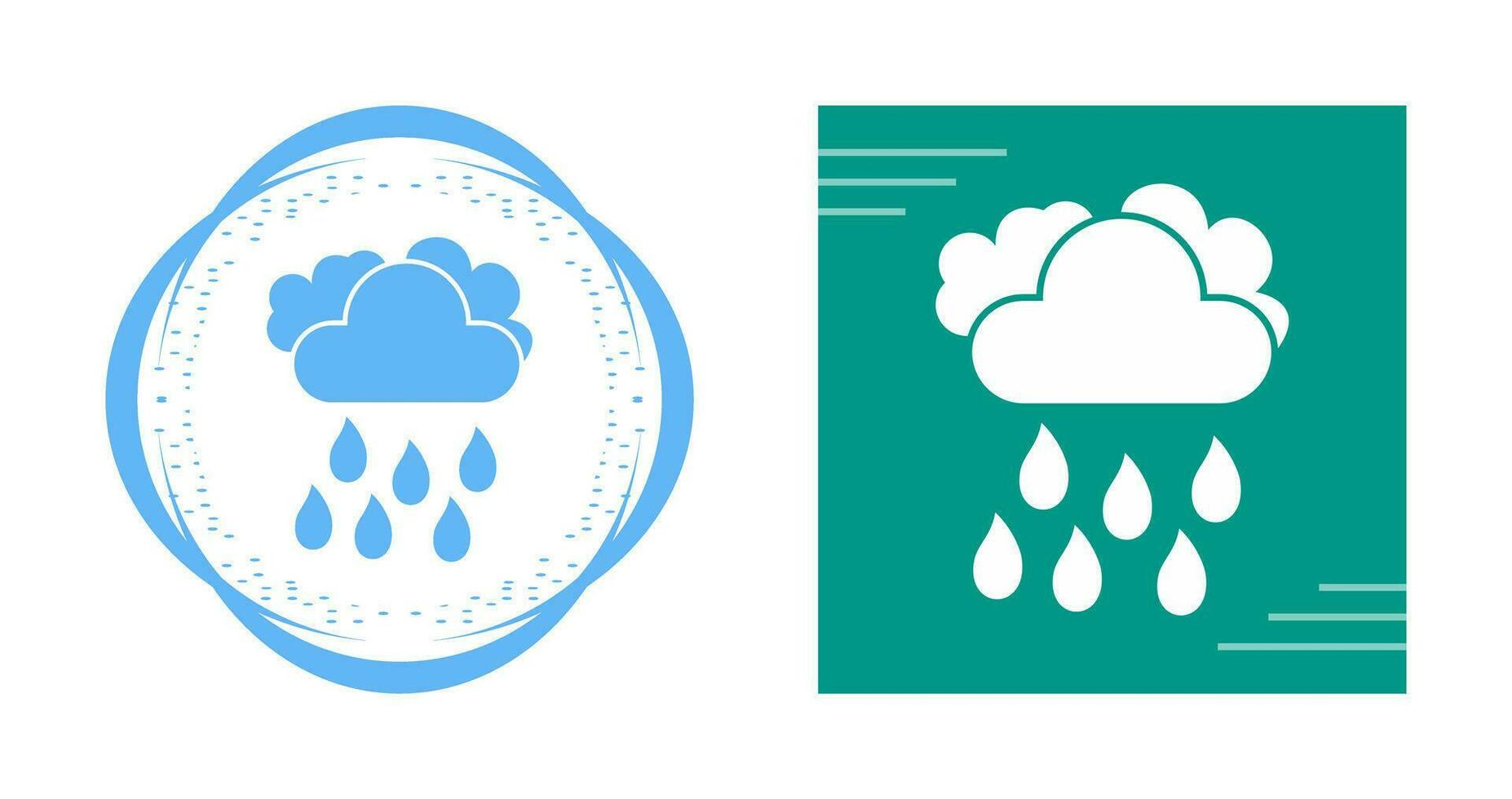 Light Rain Vector Icon