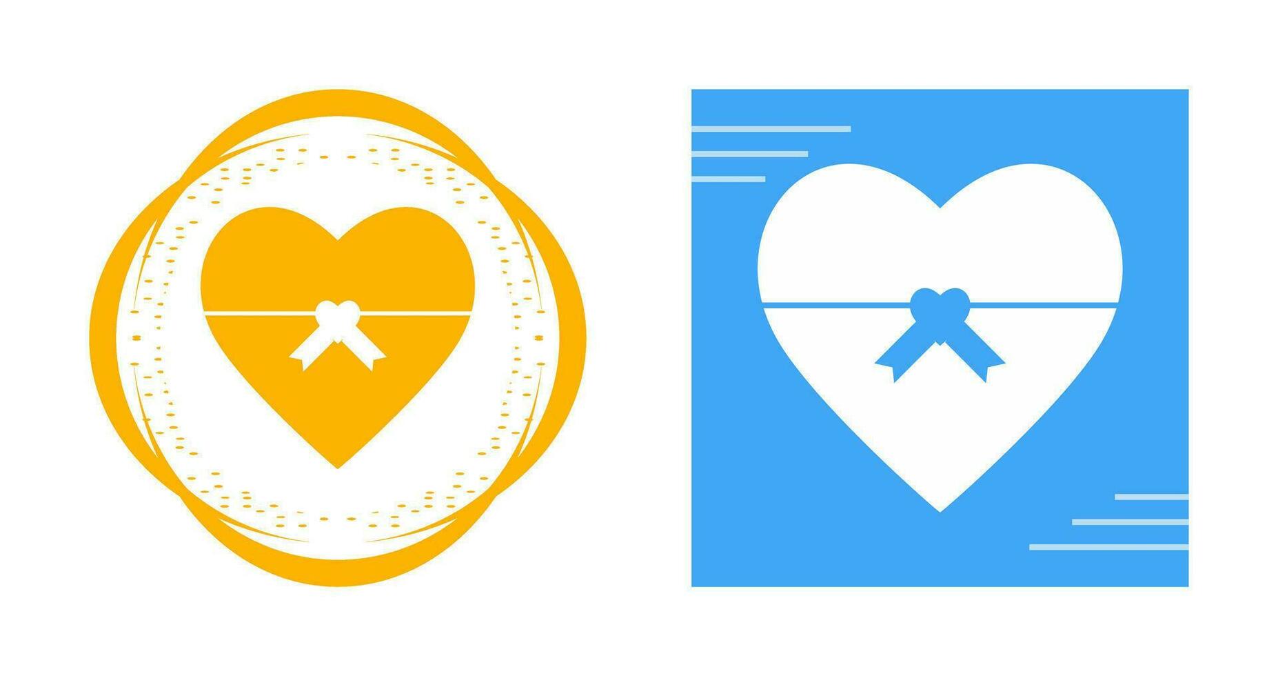 Heart shaped Gift Vector Icon