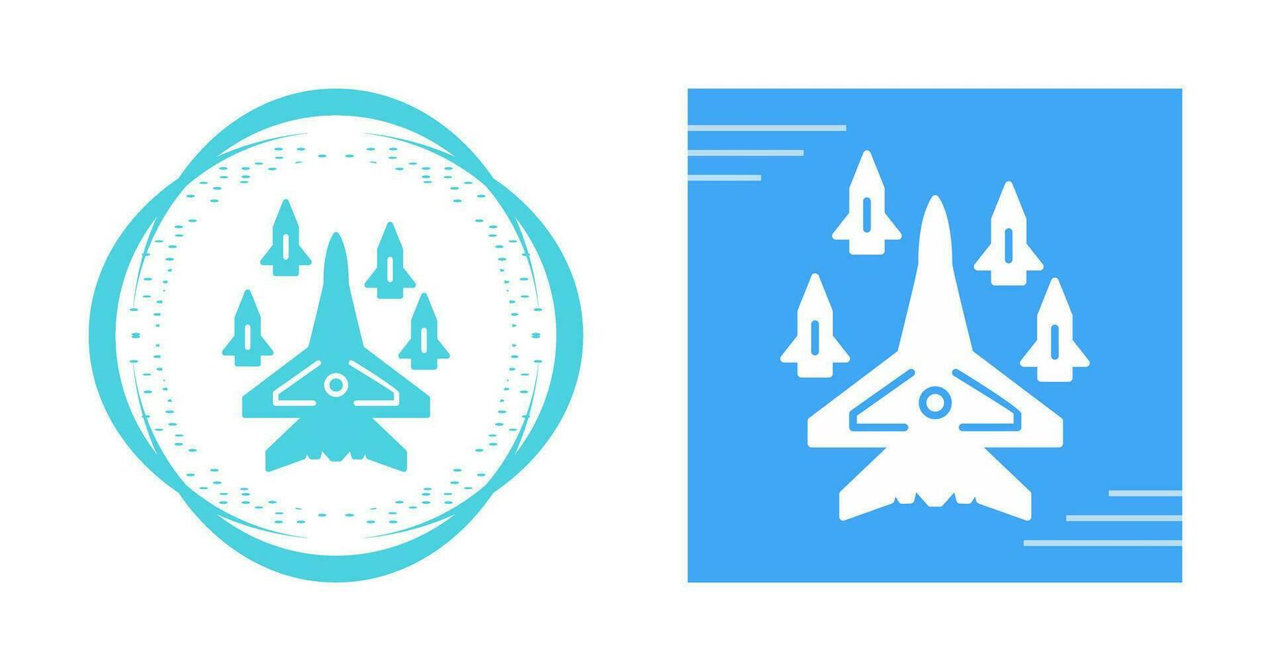 Plane dropping missil Vector Icon