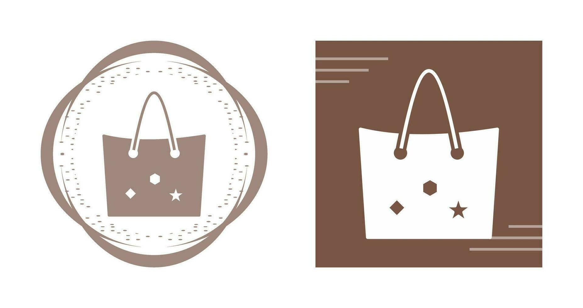 bolsa con etiquetas vector icono