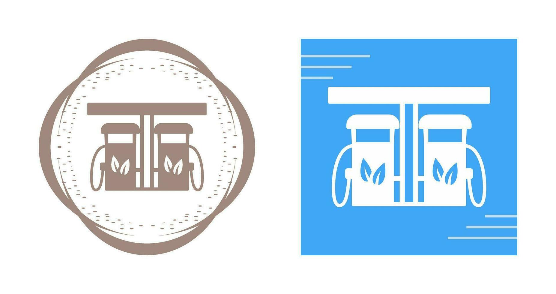 Eco friendly Petrol Pump Vector Icon