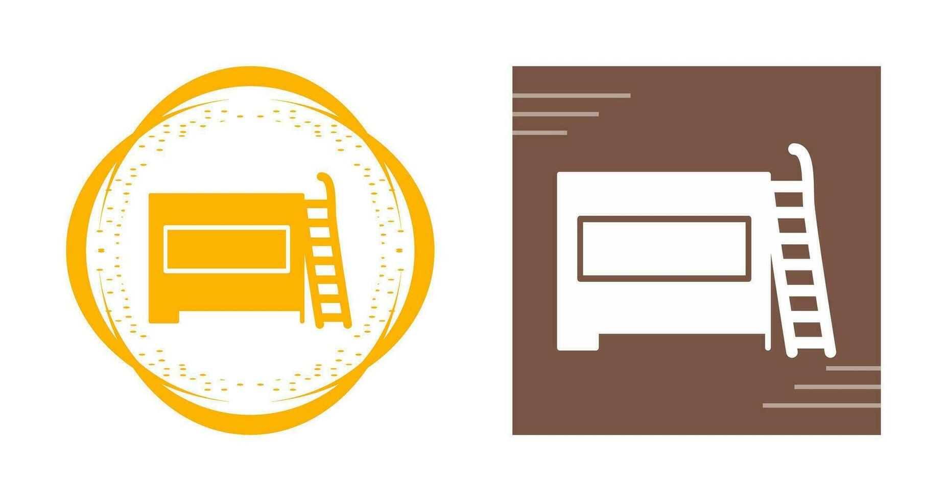 Bunk bed Vector Icon