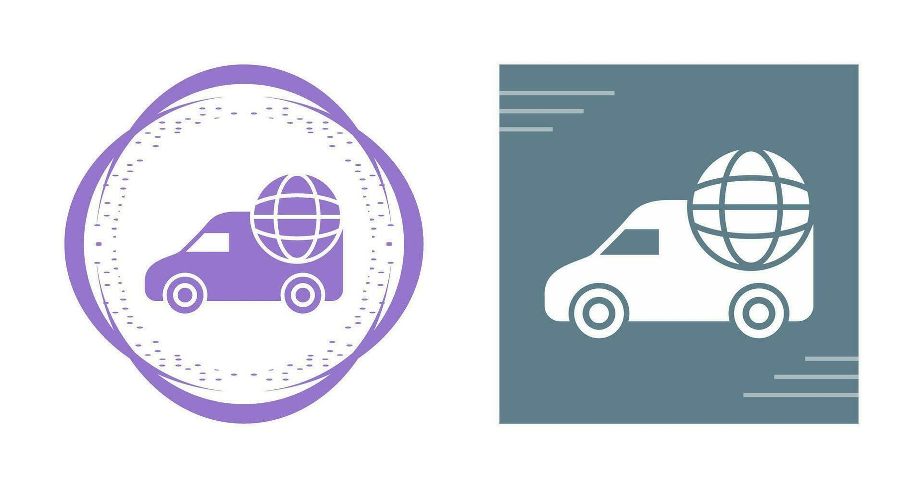 Global Delivery Vector Icon