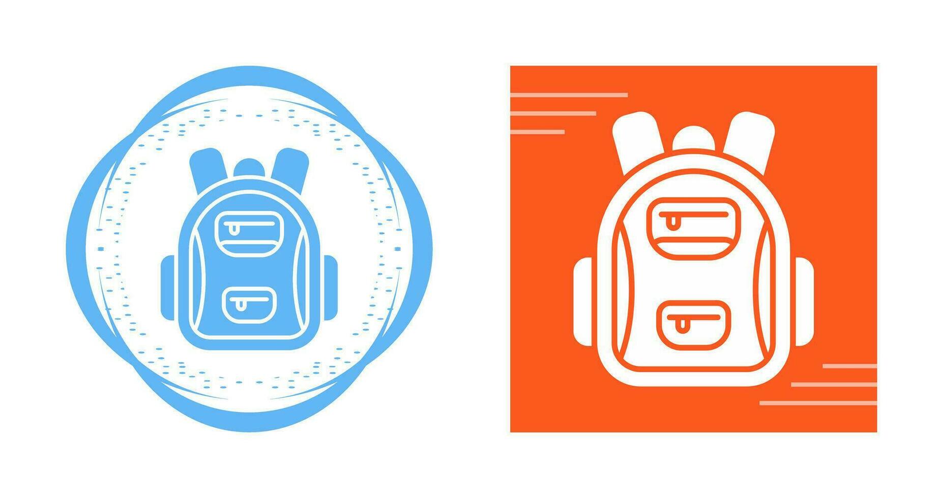 icono de vector de bolsa de escuela