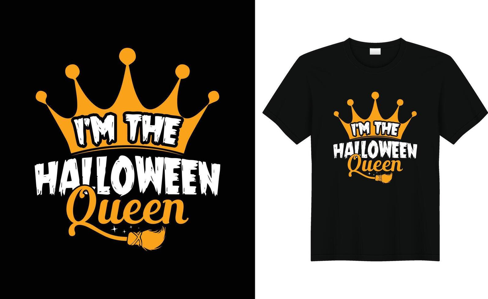 Trendy Halloween T-shirt design vector