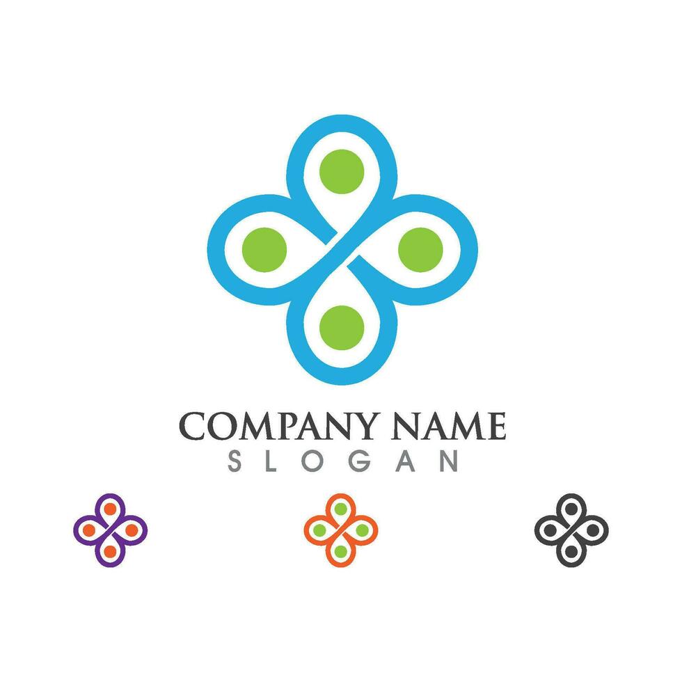 Business corporate abstract unity vector logo